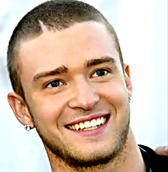 Do not forget, pay attention to Justin Timberlake's hairstyles.